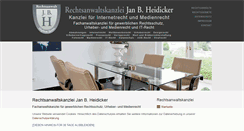 Desktop Screenshot of kanzlei-heidicker.de